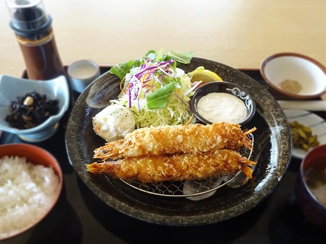 大海老フライ定食